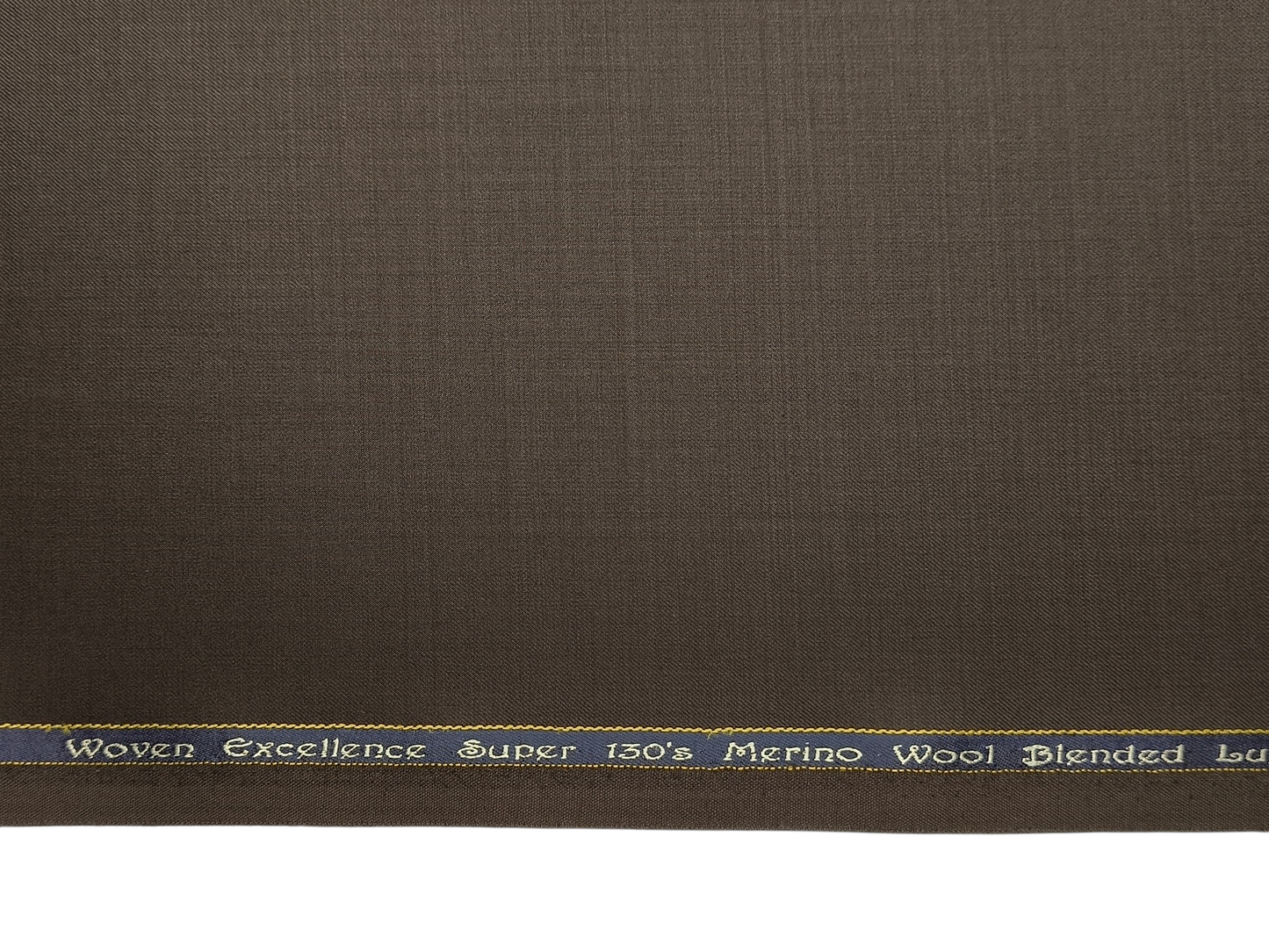 Georgia Gullini Italy Super 130s Merino Wool Blended Suiting Fabric (Coffee Brown, Plain)