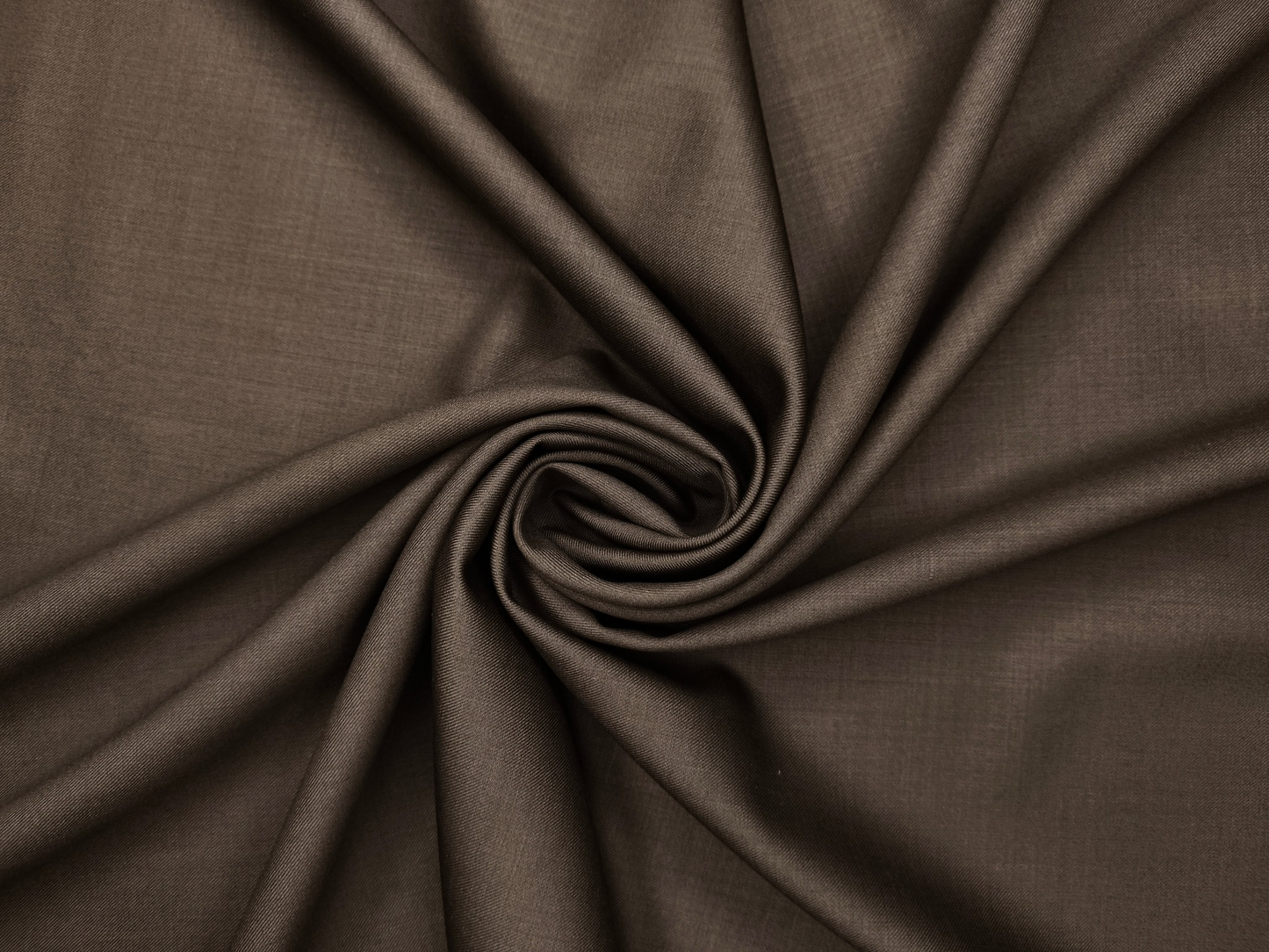Georgia Gullini Italy Super 130s Merino Wool Blended Suiting Fabric (Coffee Brown, Plain)