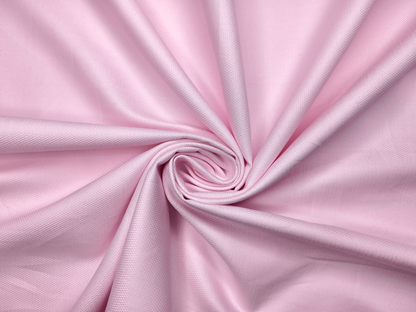 D&J Italy 100% Superfine Premium Giza Cotton Shirting Fabric (Light Pink, Dobby Design)