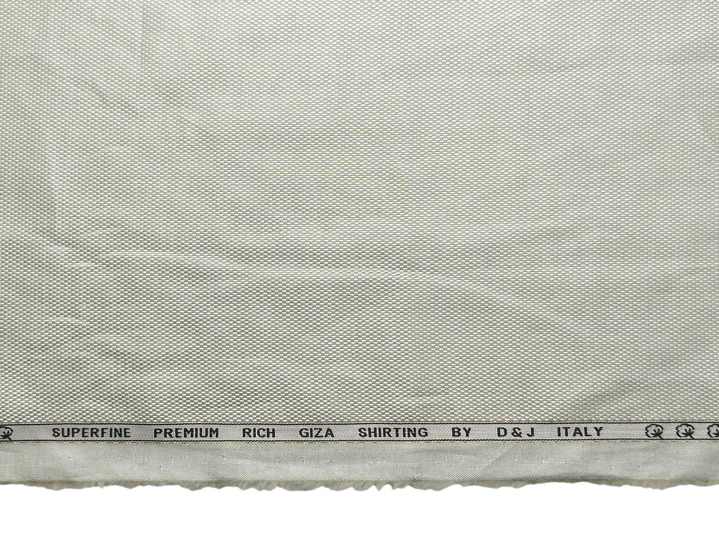 D&J Italy 100% Superfine Premium Giza Cotton Shirting Fabric (Pista, Dobby Design)