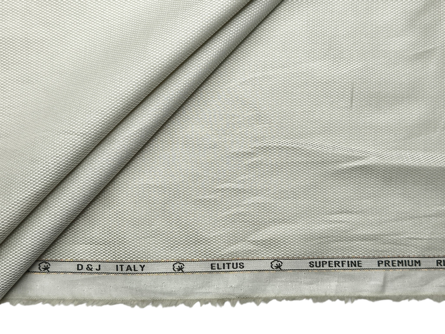 D&J Italy 100% Superfine Premium Giza Cotton Shirting Fabric (Pista, Dobby Design)