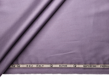 D&J Italy 100% Superfine Premium Giza Cotton Shirting Fabric (Violet, Dobby Design)