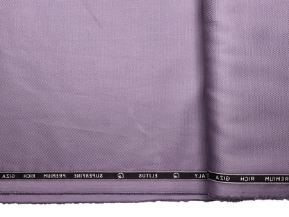 D&J Italy 100% Superfine Premium Giza Cotton Shirting Fabric (Violet, Dobby Design)