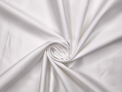 Minister White 100% Giza Cotton Stain Free Shirting Fabric (White, Plain)