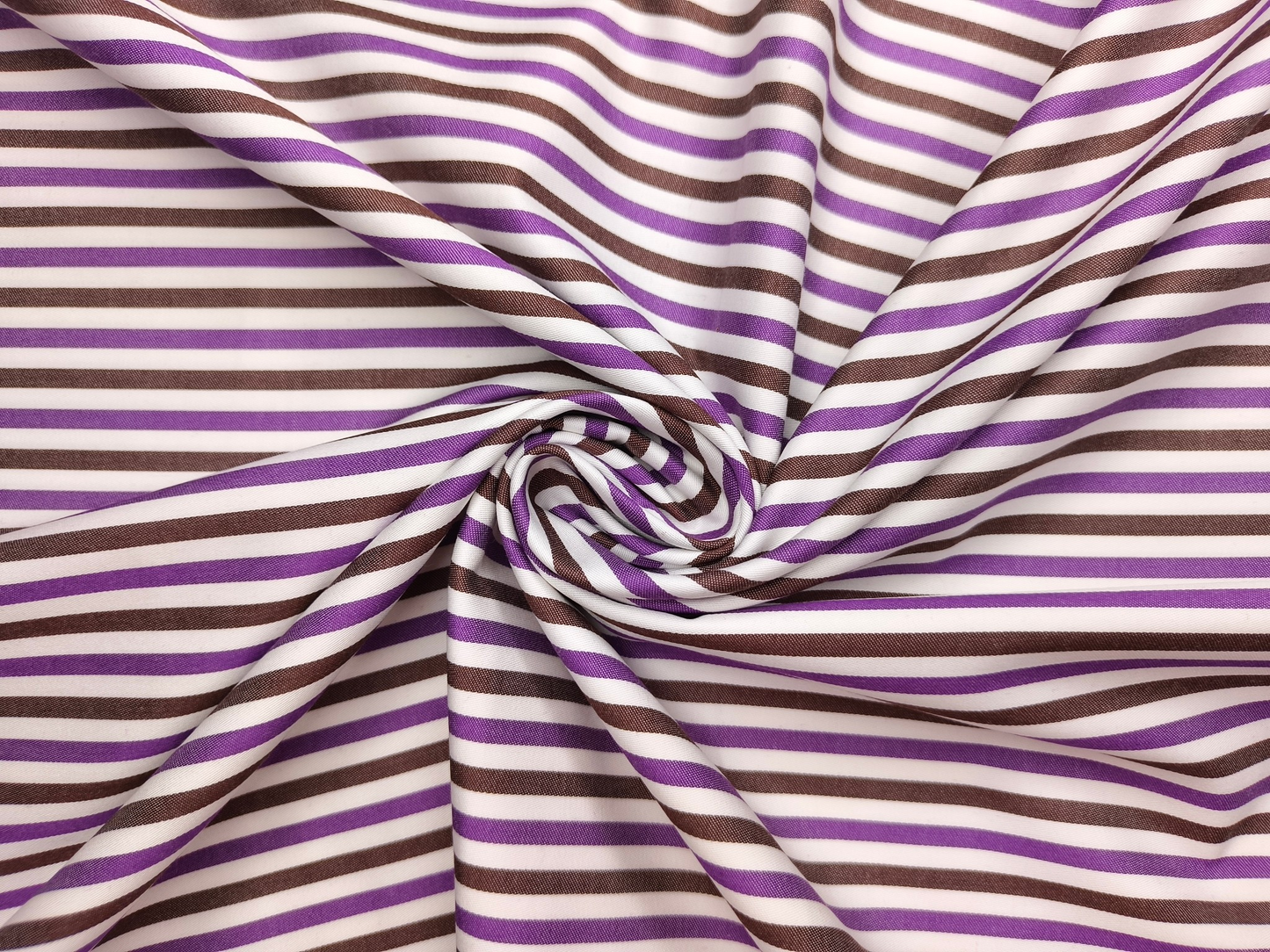 Raymond 100% Superfine Cotton Shirting Fabric (Violet & Black, Stripes)