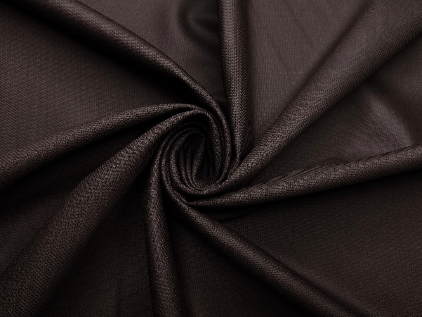 Canetti Italy Premium TR Stretched Suiting Fabric (Dark Brown, Self Textured)