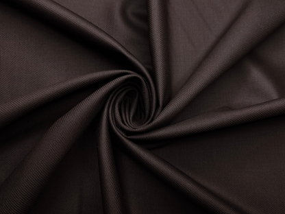 Canetti Italy Premium TR Stretched Suiting Fabric (Dark Brown, Self Textured)