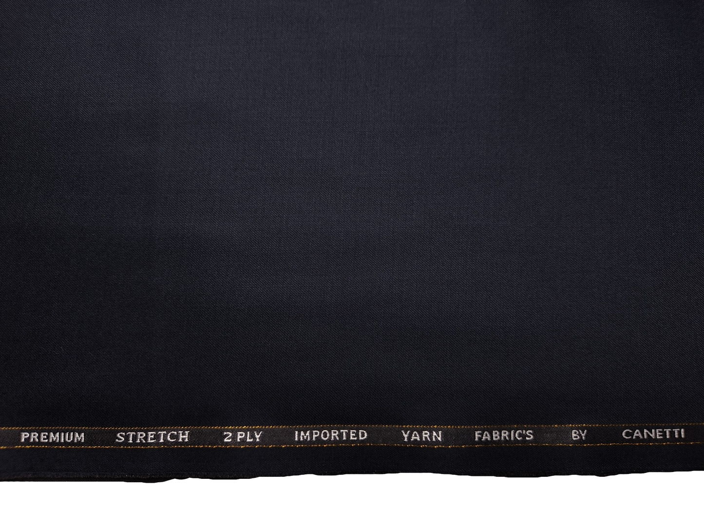 Canetti Italy Premium TR Stretched Suiting Fabric (Dark Blue, Plain)