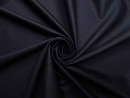 Canetti Italy Premium TR Stretched Suiting Fabric (Dark Blue, Plain)