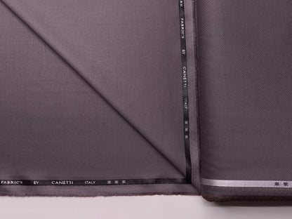 Canetti Italy Premium TR Stretched Suiting Fabric (Violet Grey, Self Textured)