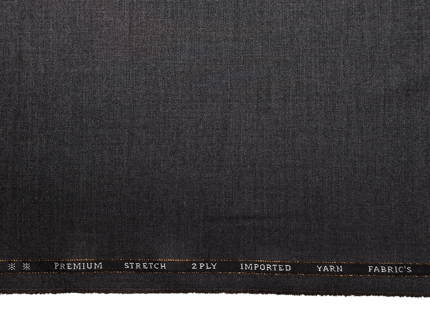 Canetti Italy Premium TR Stretched Suiting Fabric (Grey , Plain)