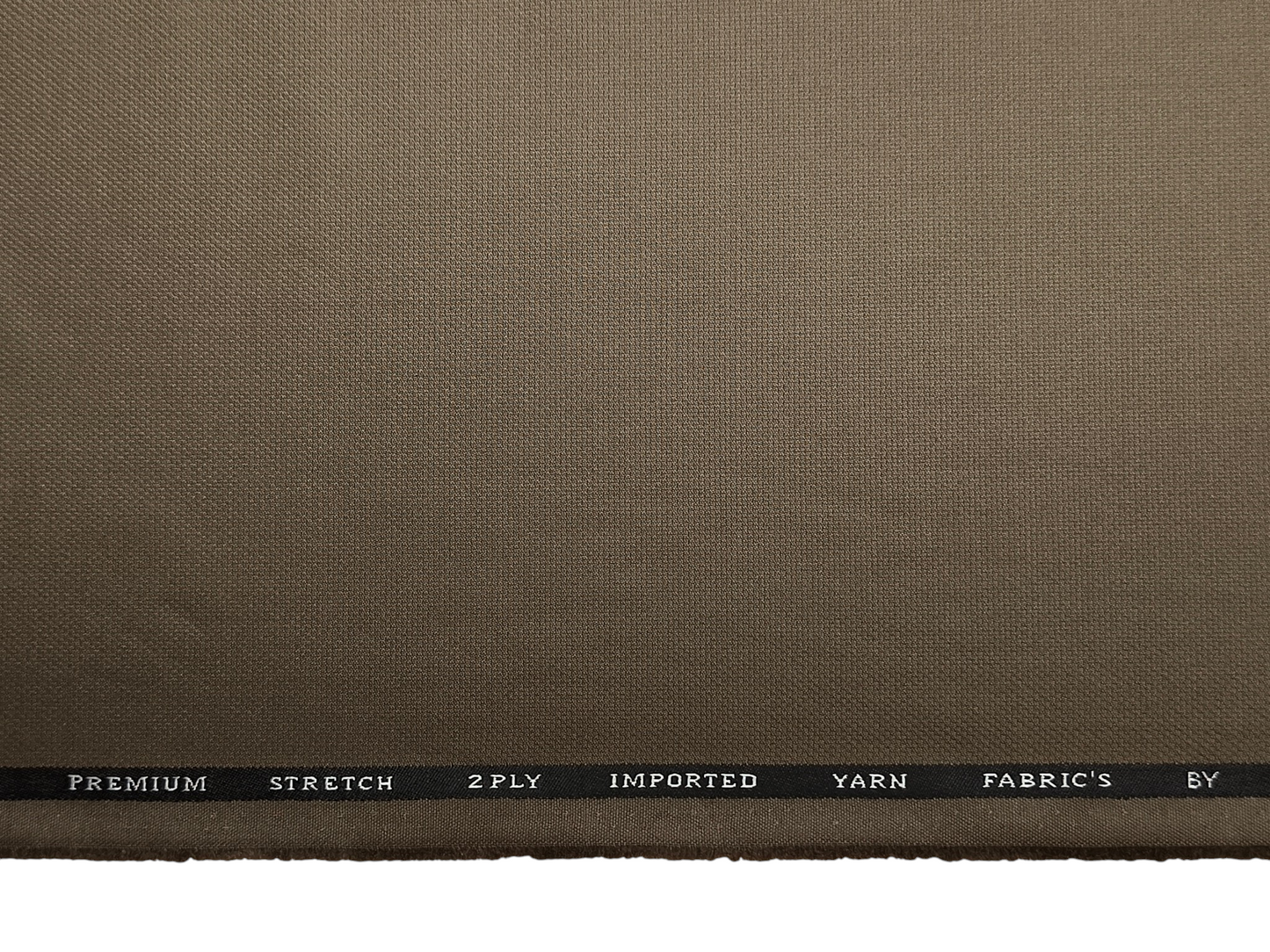 Canetti Italy Premium TR Stretched Suiting Fabric (Light Brown, Self Textured)