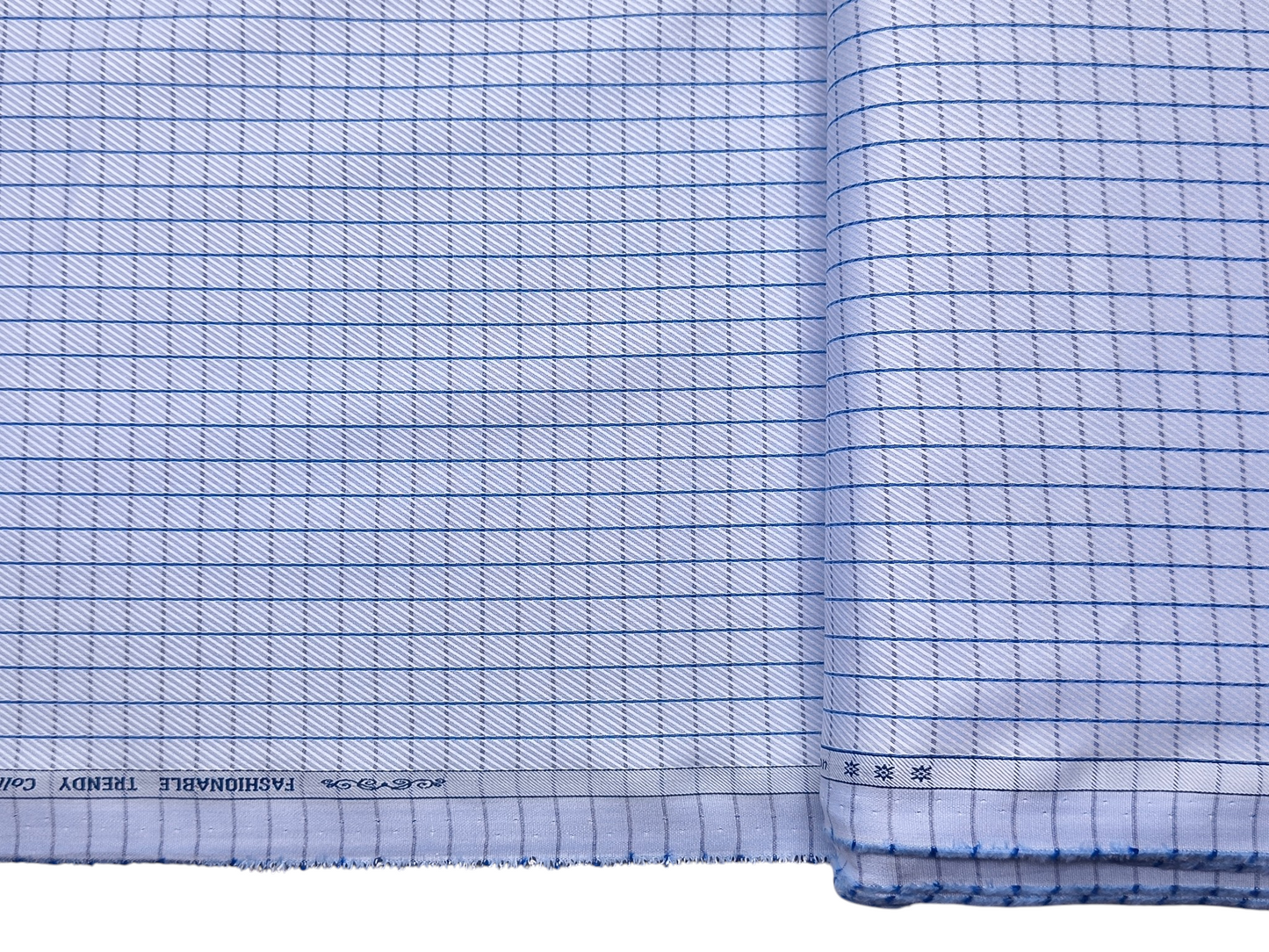 Arvind Fashionable Trendy Collection 100% Premium Cotton Shirting Fabric (Blue, Checks)