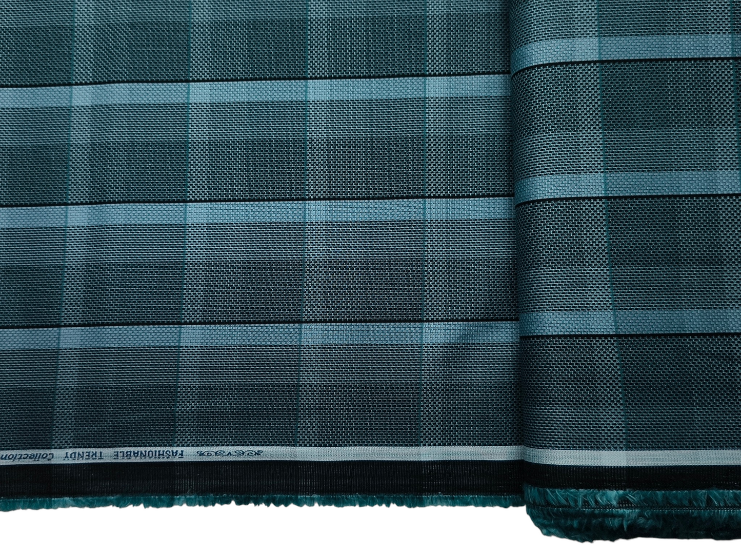 Arvind Fashionable Trendy Collection 100% Premium Cotton Shirting Fabric (Teal, Vibrant Checks)