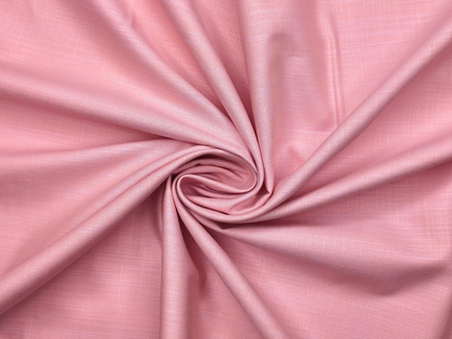 Arvind Tresca 100% Superfine Premium Cotton Shirting Fabric (Pink, Slub Design)