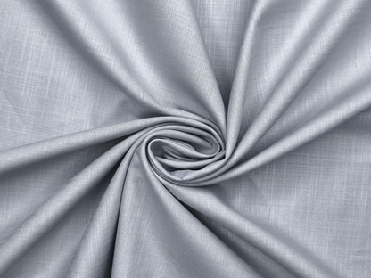 Arvind Tresca 100% Superfine Premium Cotton Shirting Fabric (Light Grey, Slub Design)