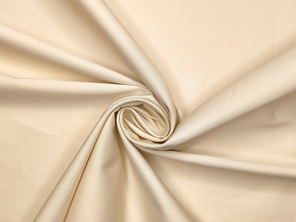 Arvind The Genova Stretchable Premium LA Finish 100% Cotton Suiting Fabric (Cream, Plain)