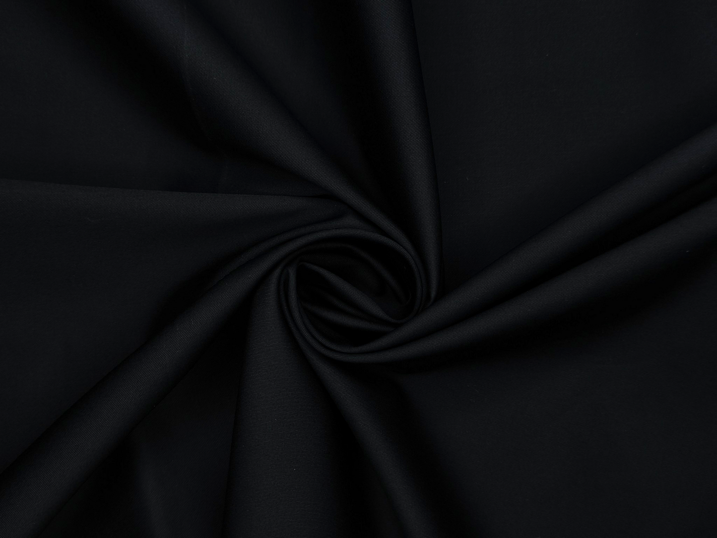 Arvind The Genova Stretchable Premium LA Finish 100% Cotton Suiting Fabric (Black, Plain)