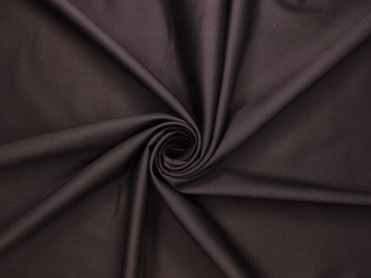 Arvind Tresca 2/60s Wrinkle Resistant 100% Pure Giza Cotton Suiting Fabric (Charcoal Brown, Micro Weave)