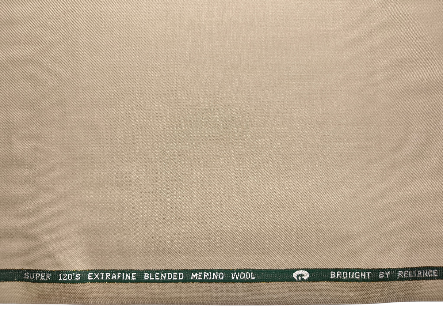 Georgia Gullini Italy Super 120s Merino Wool Blended Suiting Fabric (Beige, Plain)