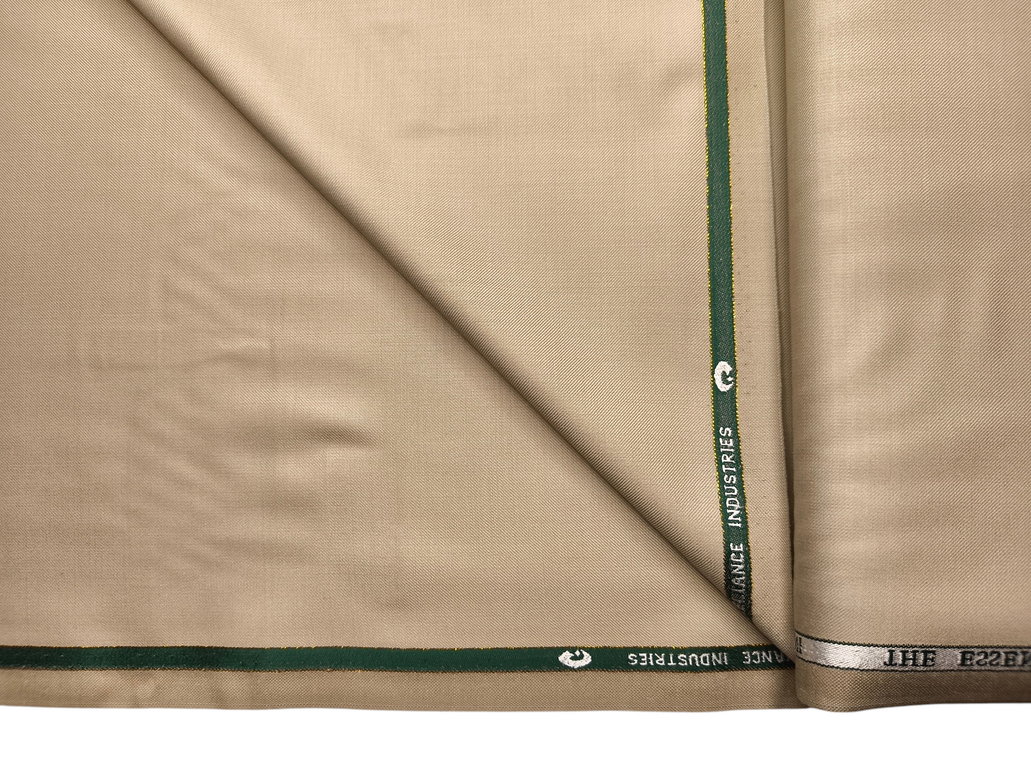 Georgia Gullini Italy Super 120s Merino Wool Blended Suiting Fabric (Beige, Plain)