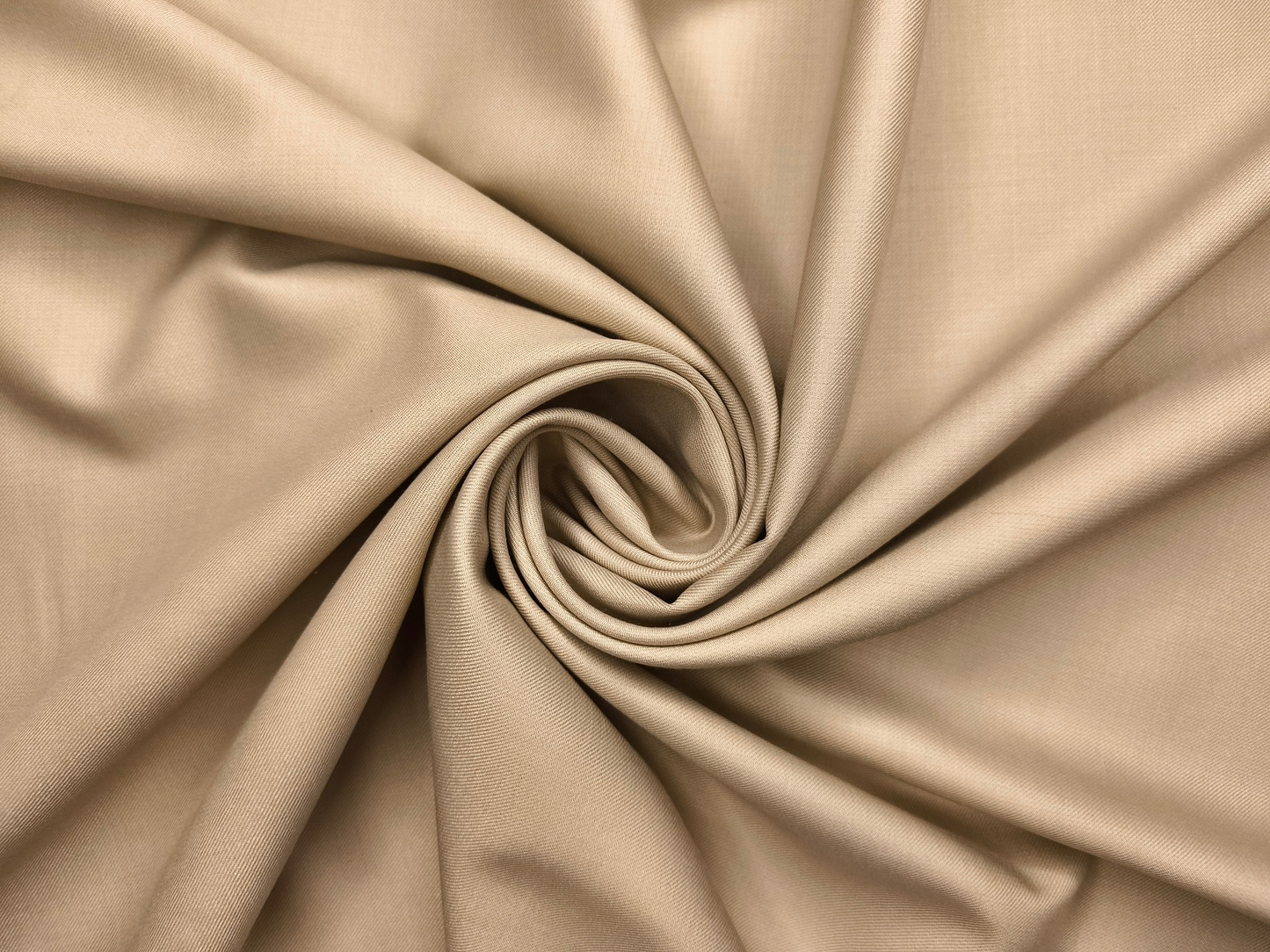 Georgia Gullini Italy Super 120s Merino Wool Blended Suiting Fabric (Beige, Plain)