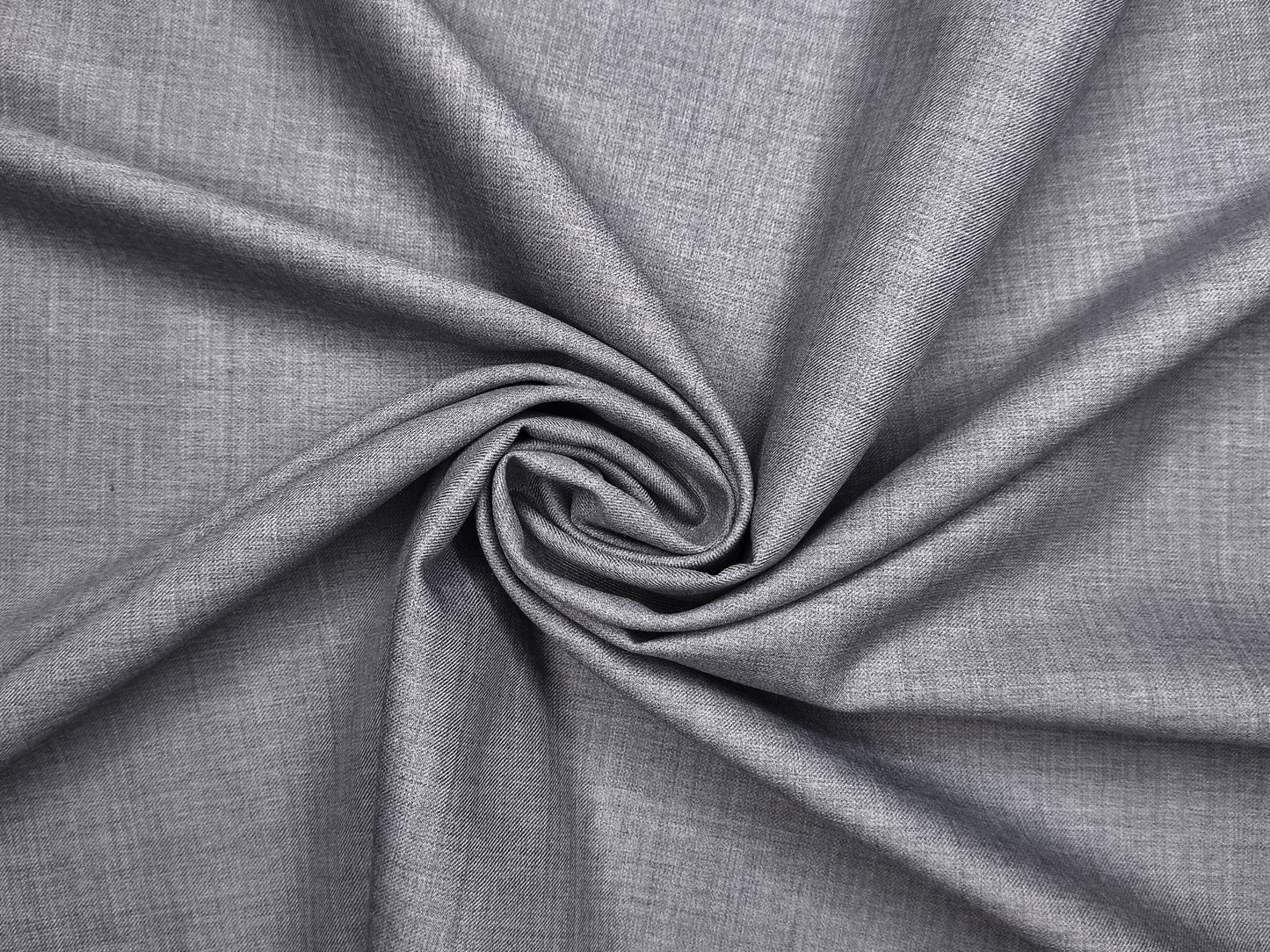 Georgia Gullini Italy Super 120s Merino Wool Blended Suiting Fabric (Grey, Plain)
