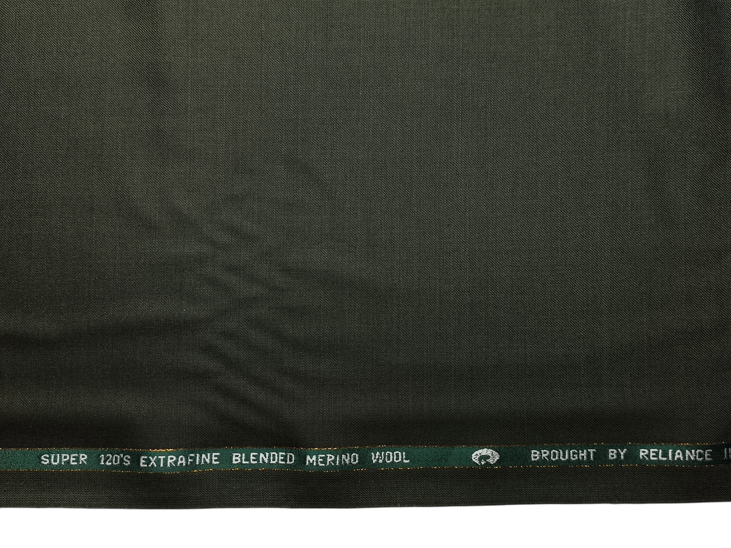 Georgia Gullini Italy Super 120s Merino Wool Blended Suiting Fabric (Dark Green, Plain)