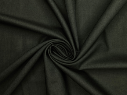 Georgia Gullini Italy Super 120s Merino Wool Blended Suiting Fabric (Dark Green, Plain)