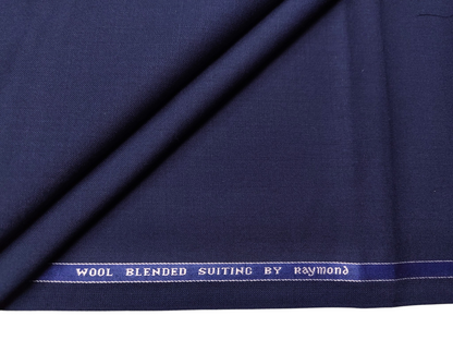 Raymond 80% Wool 20% Sorona Blended Premium Suiting Fabric (Classic Royal Blue, Plain)