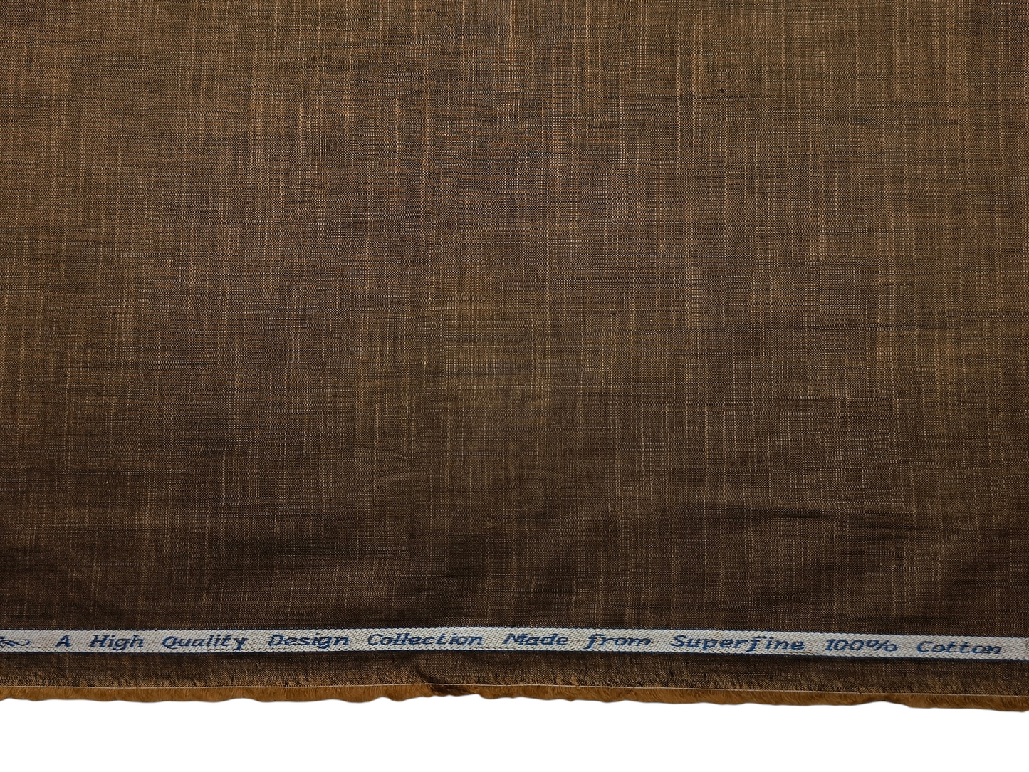 Arvind Tresca 100% Superfine Premium Cotton Shirting Fabric (Brown, Slub Design)