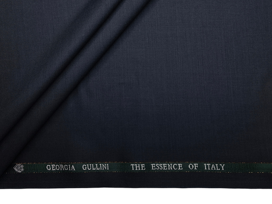 Georgia Gullini Italy Super 120s Merino Wool Blended Suiting Fabric (Subtle Blue, Plain)