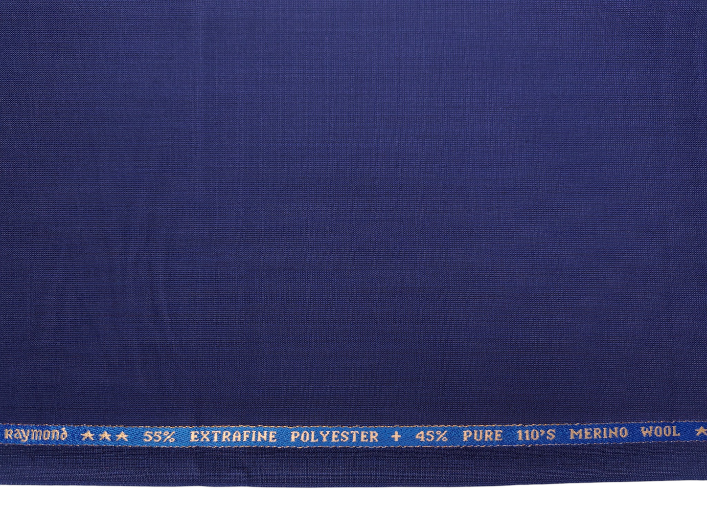 Raymond Marzello Super 110s Wool Blended Premium Suiting Fabric (Royal Blue, Micro Weave)