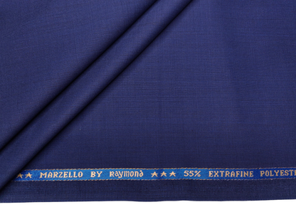 Raymond Marzello Super 110s Wool Blended Premium Suiting Fabric (Royal Blue, Micro Weave)