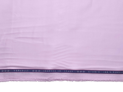 Vercelli Italy 2/140s Finest Supima Cotton Shirting Fabric (Light Pink, Plain)