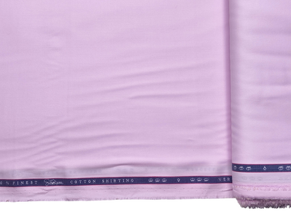 Vercelli Italy 2/140s Finest Supima Cotton Shirting Fabric (Light Pink, Plain)
