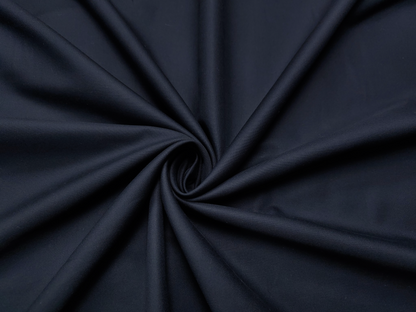 Vercelli Italy 2/100s Finest Supima Cotton Shirting Fabric (Black, Plain)