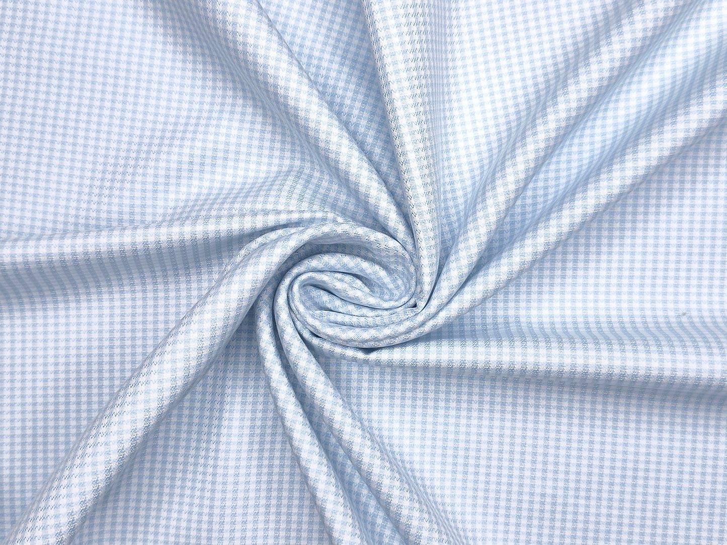 Vercelli Italy 2/100s Finest Supima Cotton Shirting Fabric (Blue, Patterned Microchecks)