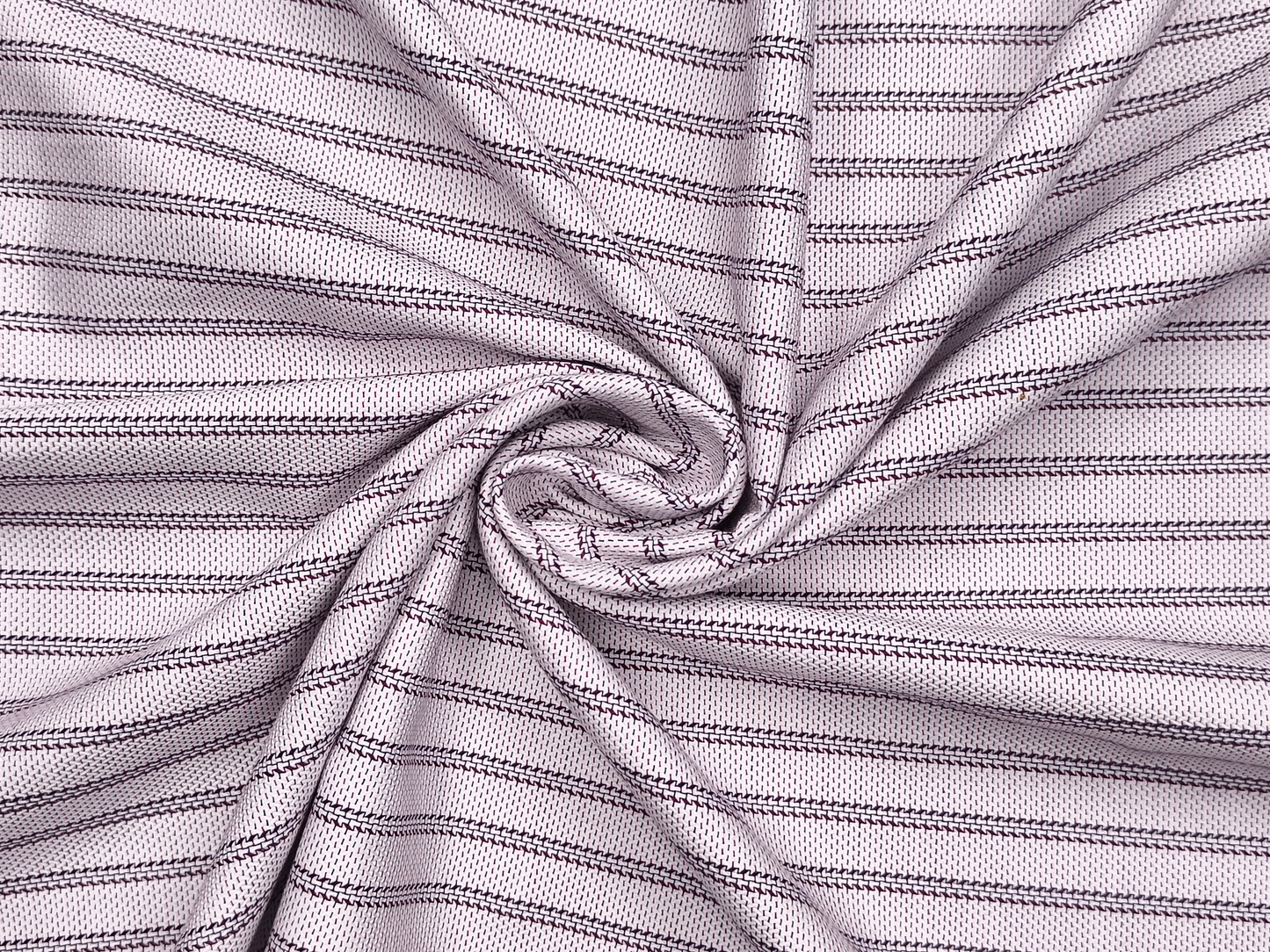 Vercelli Italy 2/100s Finest Supima Cotton Shirting Fabric (Grey, Patterned Stripes)