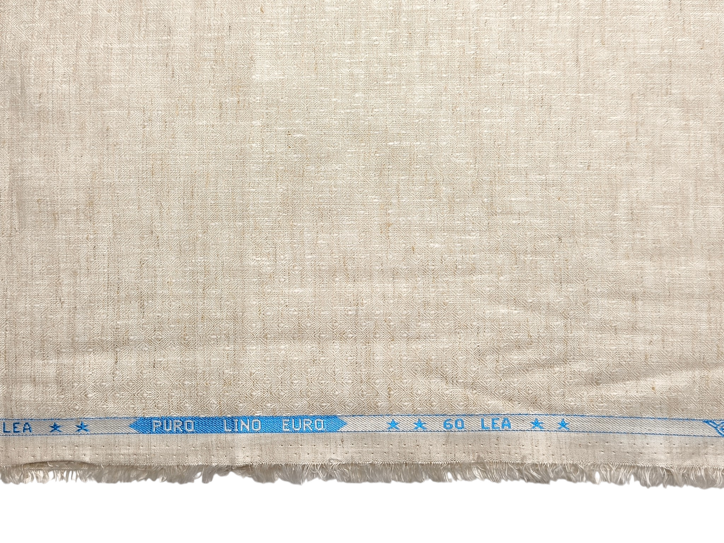 100% Pure Linen 60 LEA Shirting Fabric (Natural, Jacquard)