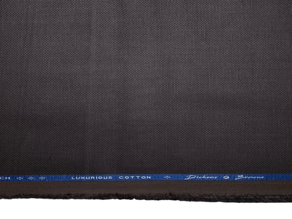 Dickens & Browne 100% Cotton Stretched Textured Suiting Fabric (Charcoal Grey, Textured)