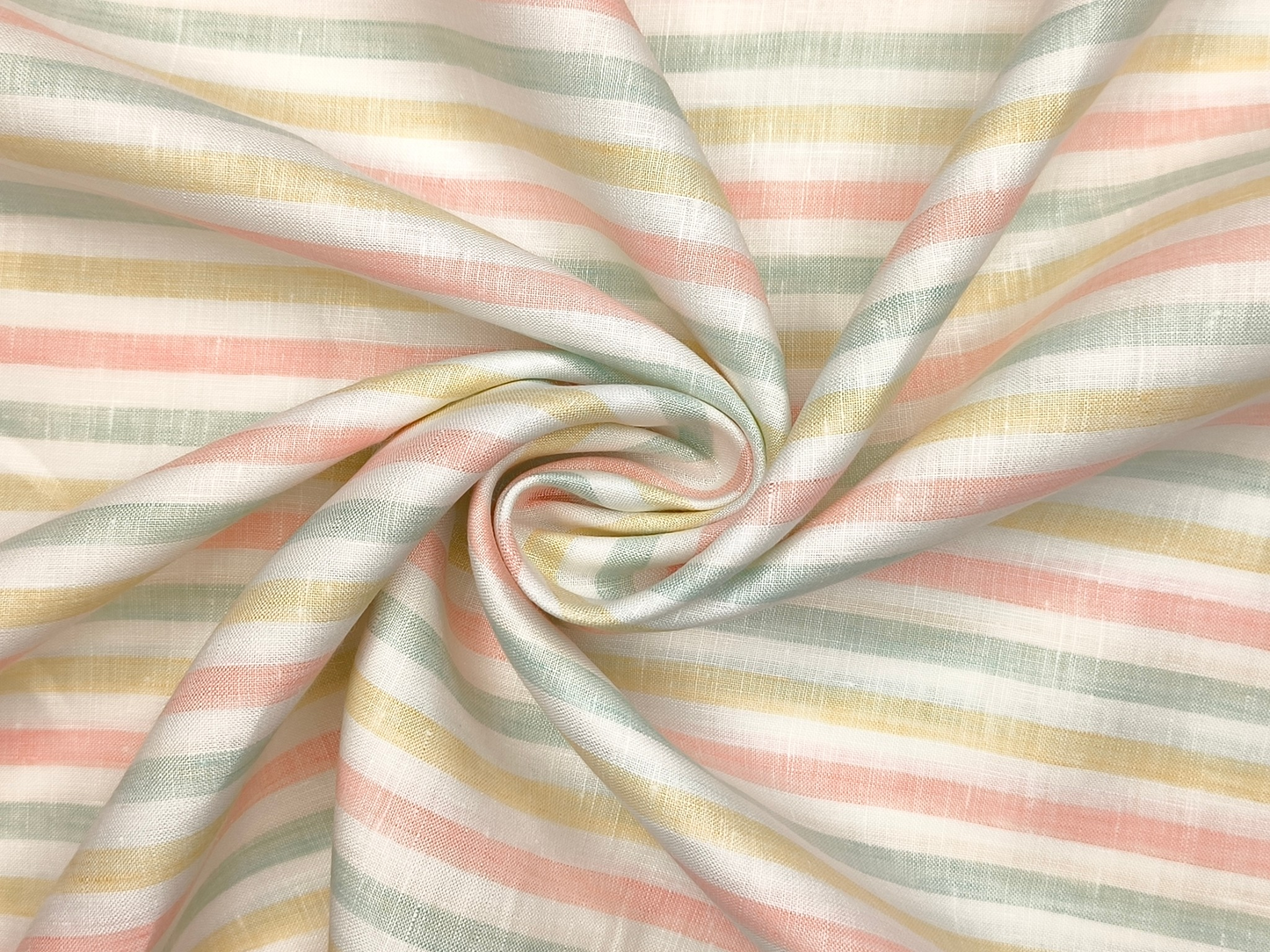 100% Pure Linen 60 LEA Shirting Fabric (Vibrant , Stripes)