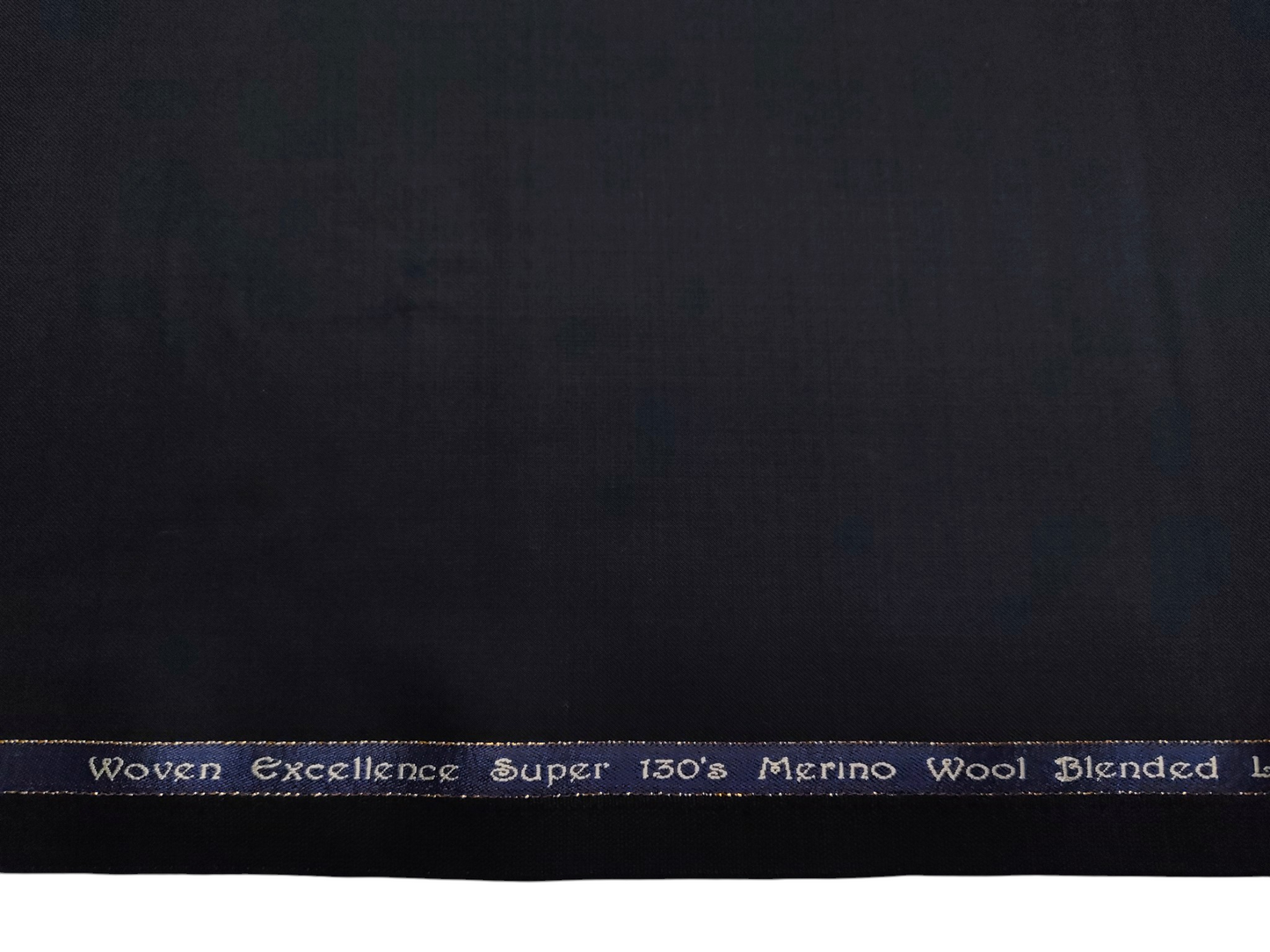 Georgia Gullini Italy Super 130s Merino Wool Blended Suiting Fabric (Black, Plain)