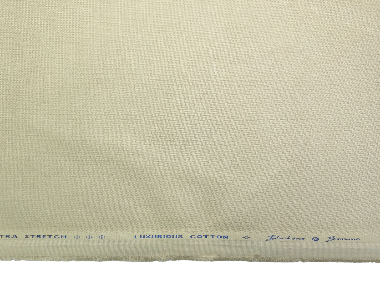 Dickens & Browne 100% Cotton Stretched Suiting Fabric (Sandy Beige, Textured)
