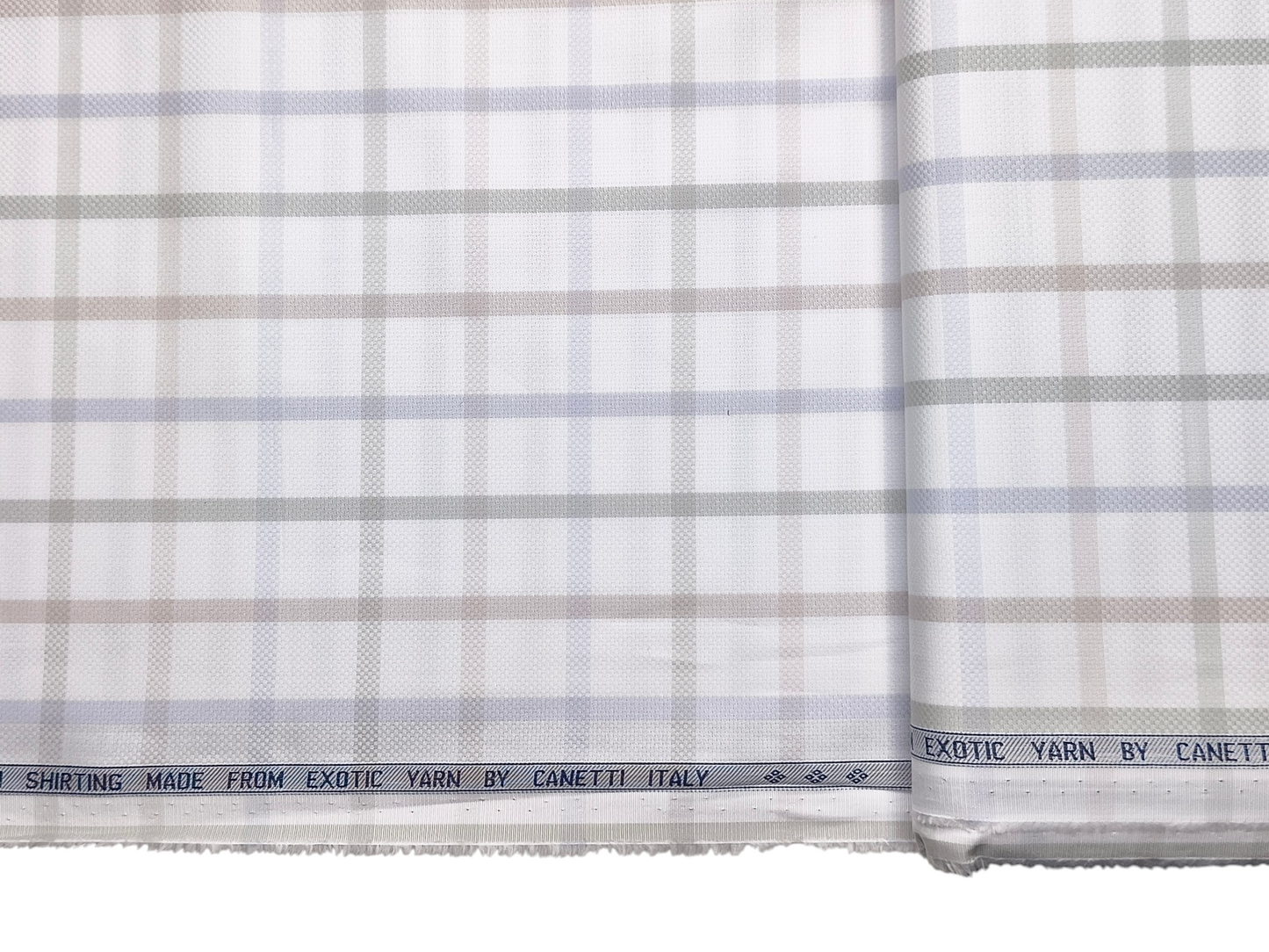 Canetti Italy 100% Cotton Premium Shirting Fabric (Multicolour , Checks)