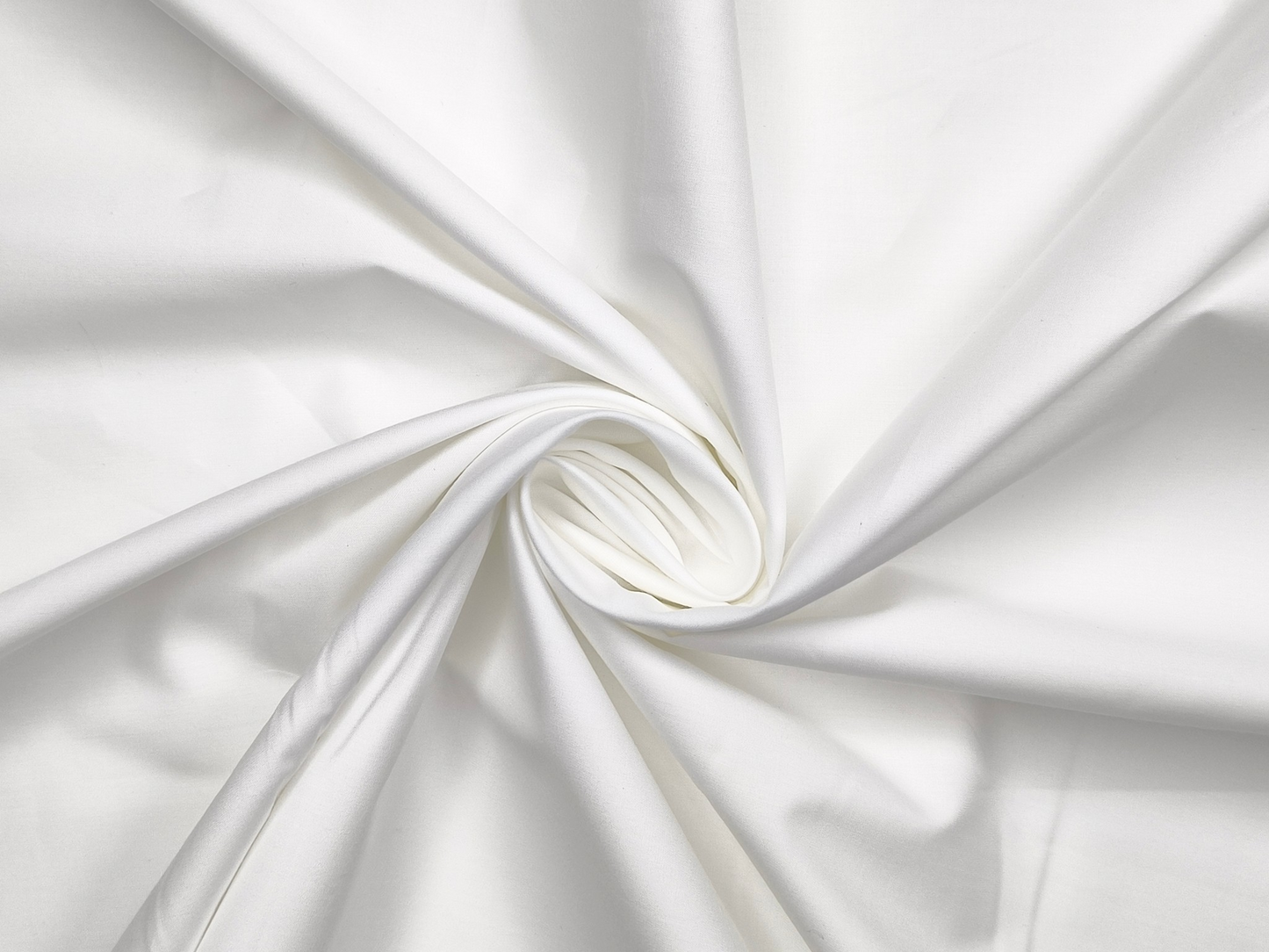 Murano Di Italia 100% 80s Giza Cotton Shirting Fabric (White, Plain)