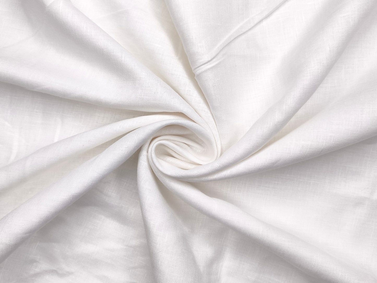 Arvind Premium Cotton Linen Blended Shirting Fabric (White, Plain)