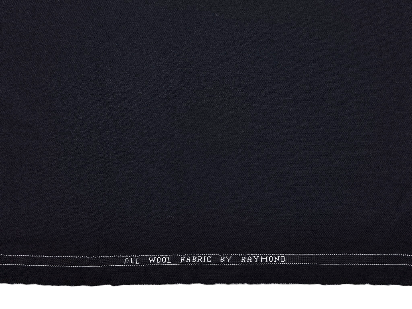 Raymond 100% Wool Premium Suiting Fabric (Blueish Black, Plain)