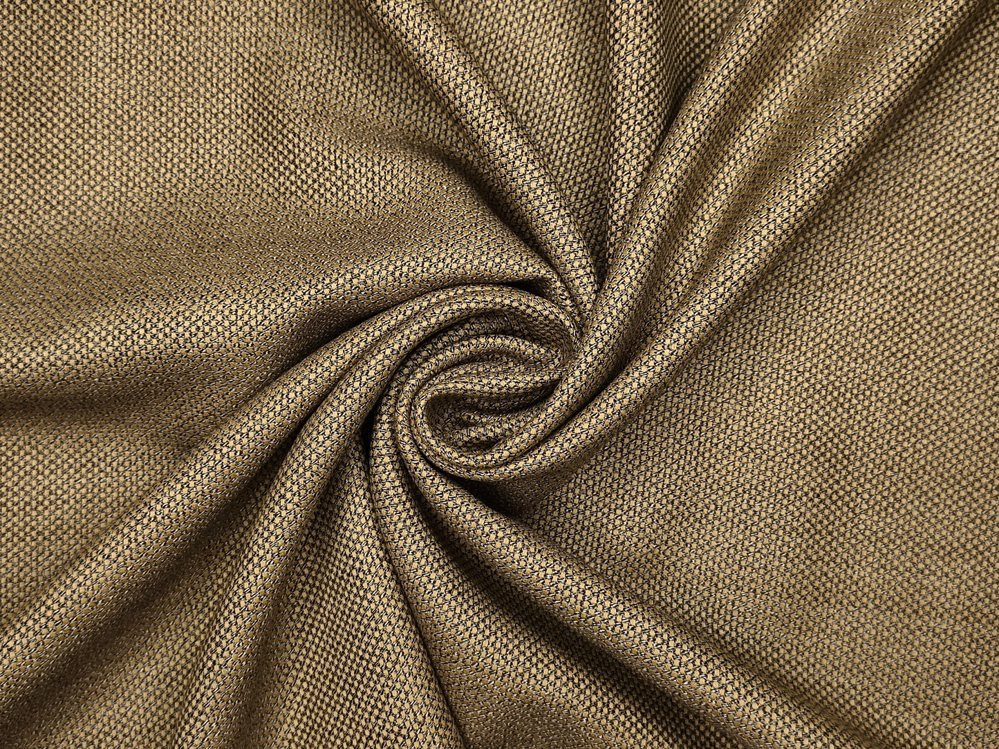 Georgia Gullini Italy Super 100s Merino Wool Blended Premium Suiting Fabric (Mustrad Brown, Textured)