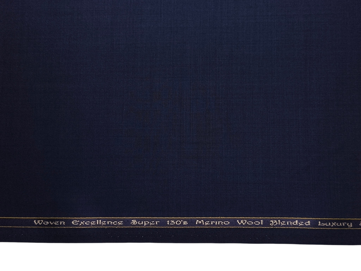 Georgia Gullini Italy Super 130s Merino Wool Blended Suiting Fabric (Blue, Plain)